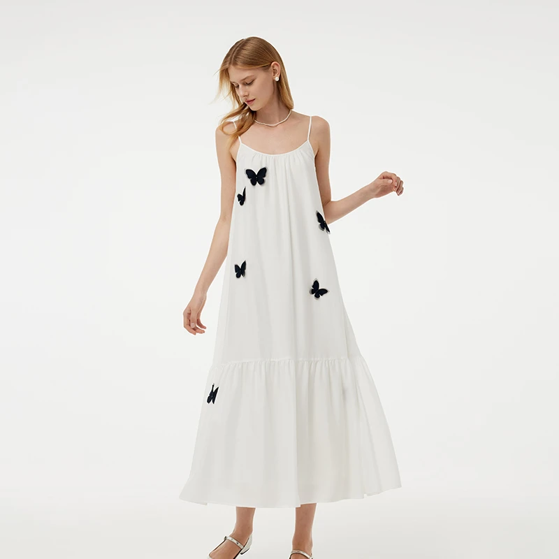 歌莉娅 立体蝴蝶连衣裙+外套两件套1E2RAB090