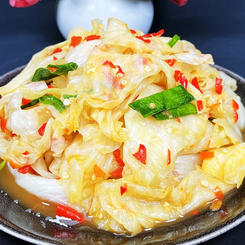 竹乡飘飘酸辣脆嫩包心菜拌粥拌面拌粉开胃下饭菜咸菜泡菜酱菜不甜