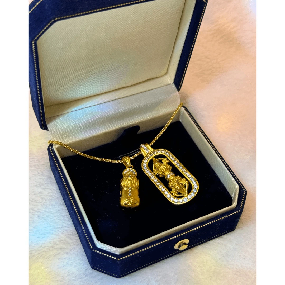 铜合金项链 新中式金刚杵貔貅项链 P0583