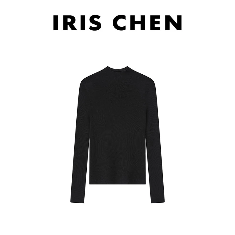 IRIS CHEN 中领裸肤感 2024秋100精纺羊毛48支杨子纱打底24SY409