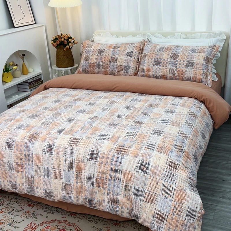 【Lene琳恩】四季款斜纹纯棉四件套全棉印花透气精梳棉被罩床单被套