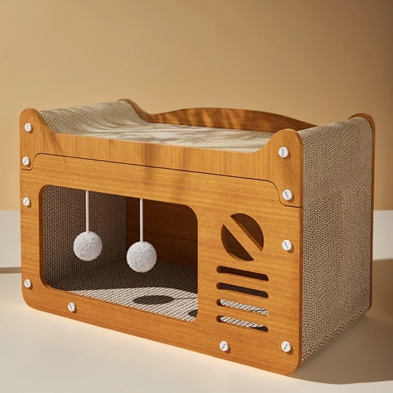 猫抓板窝耐磨不掉屑多功能猫窝大号四季通用猫别墅猫沙发结实耐用