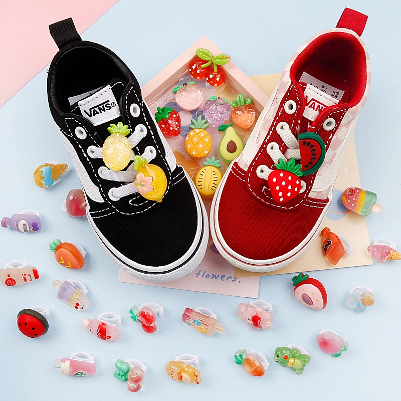 儿童立体鞋装饰扣卡通可爱水果鞋带卡扣ins配饰diy鞋花配饰可拆卸