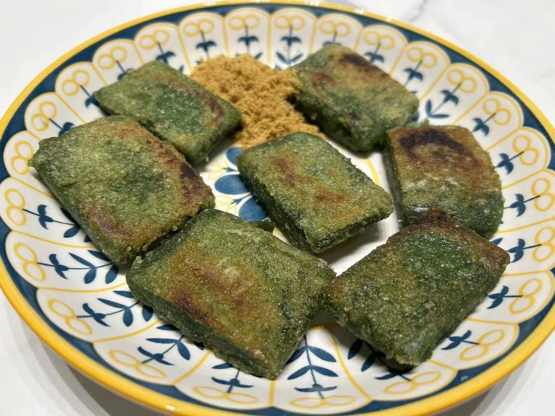 长街蛏乡粳米水磨糕点农家美食   艾草年糕