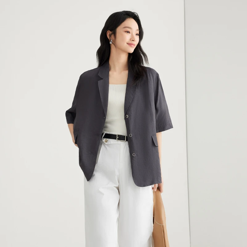 【Lisa专属】Elva’Island夏季灰色西装