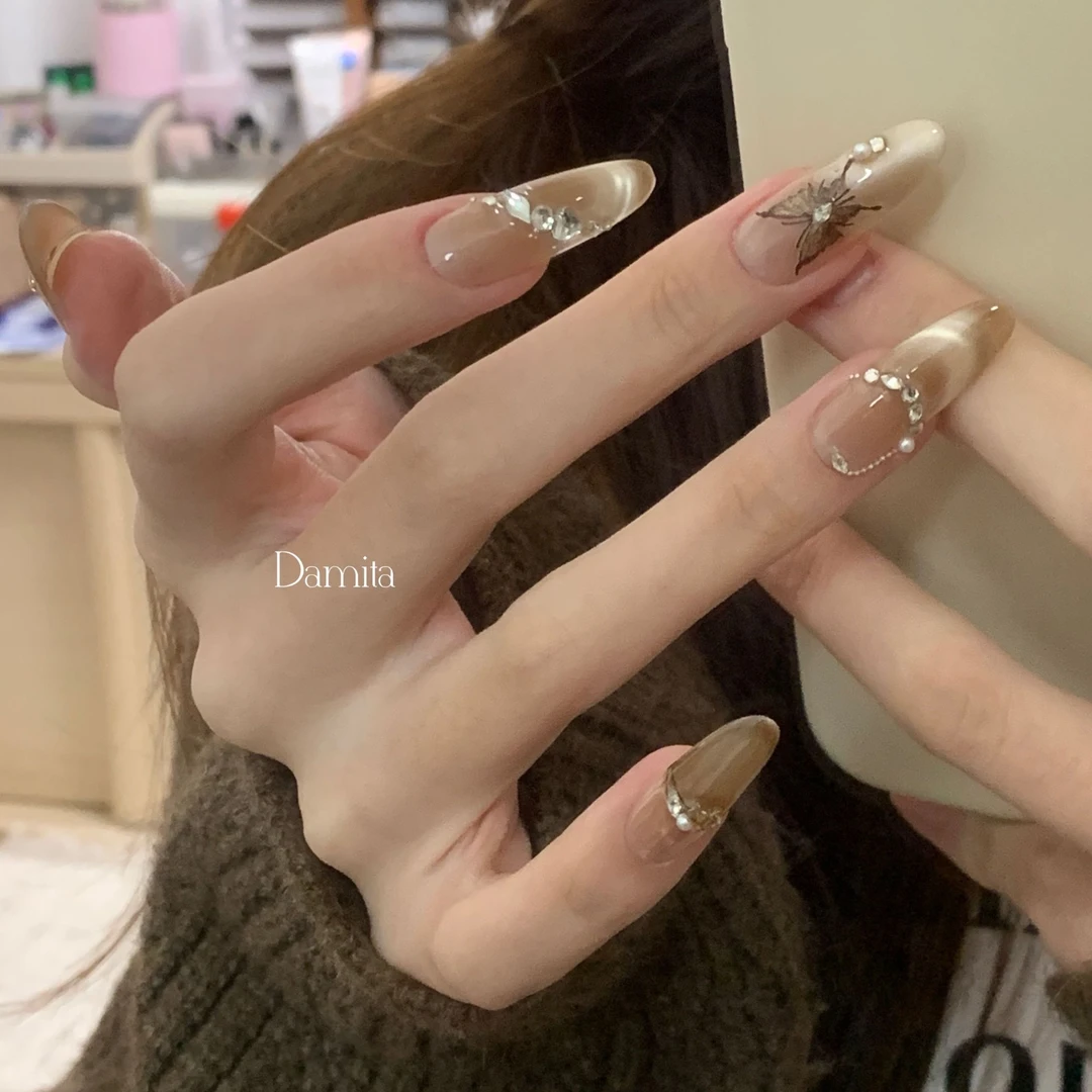 【美拉蝴蝶】新美甲穿戴甲片2025新款高级感秋冬手工穿戴甲推荐甲片