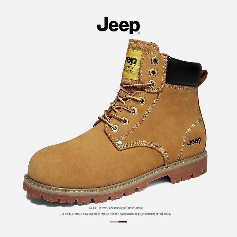 JEEP/吉普马丁靴2023新款秋冬经典大黄靴英伦潮流休闲百搭时装靴