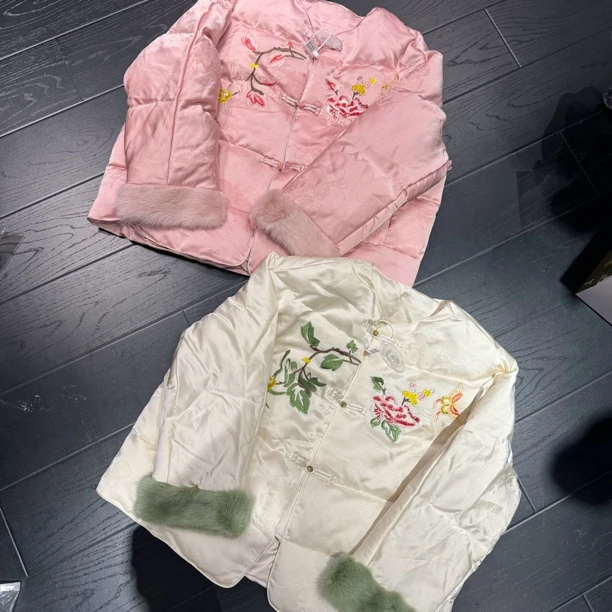 6930《丹姐推荐》水貂毛羽绒服外套