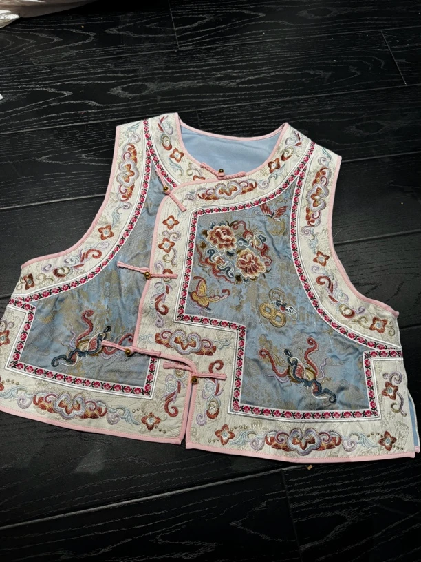 6575#《丹姐推荐》新中式重工刺绣马甲