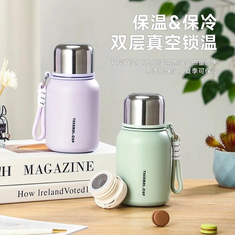 大容量316不锈钢保温杯便携小巧户外杯子高颜值学生女士水杯