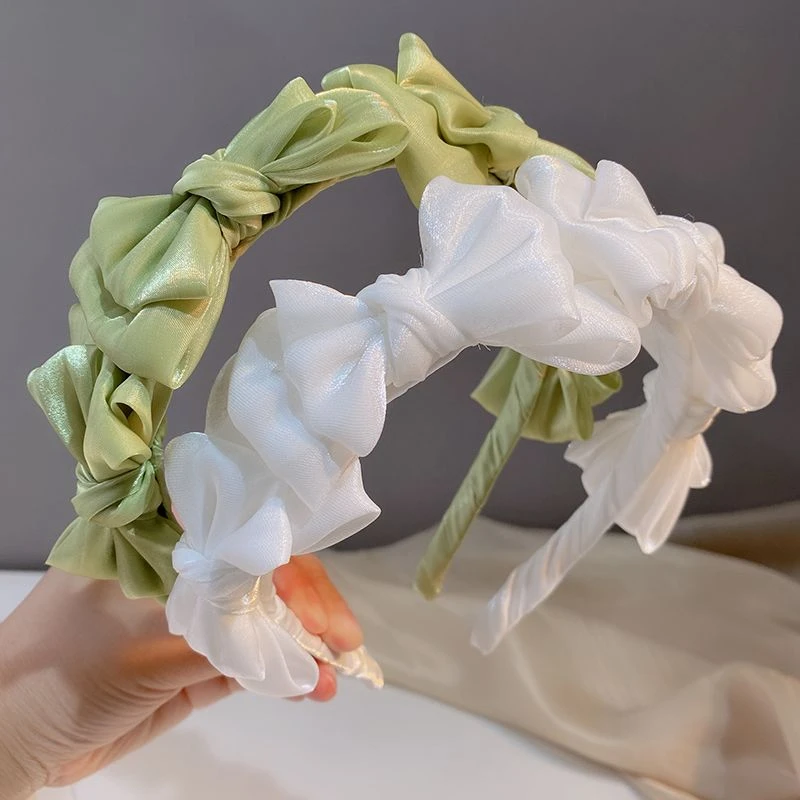 新款网红布艺结发箍女个性仙纱网头箍碎发压发头饰高颅顶发饰发卡