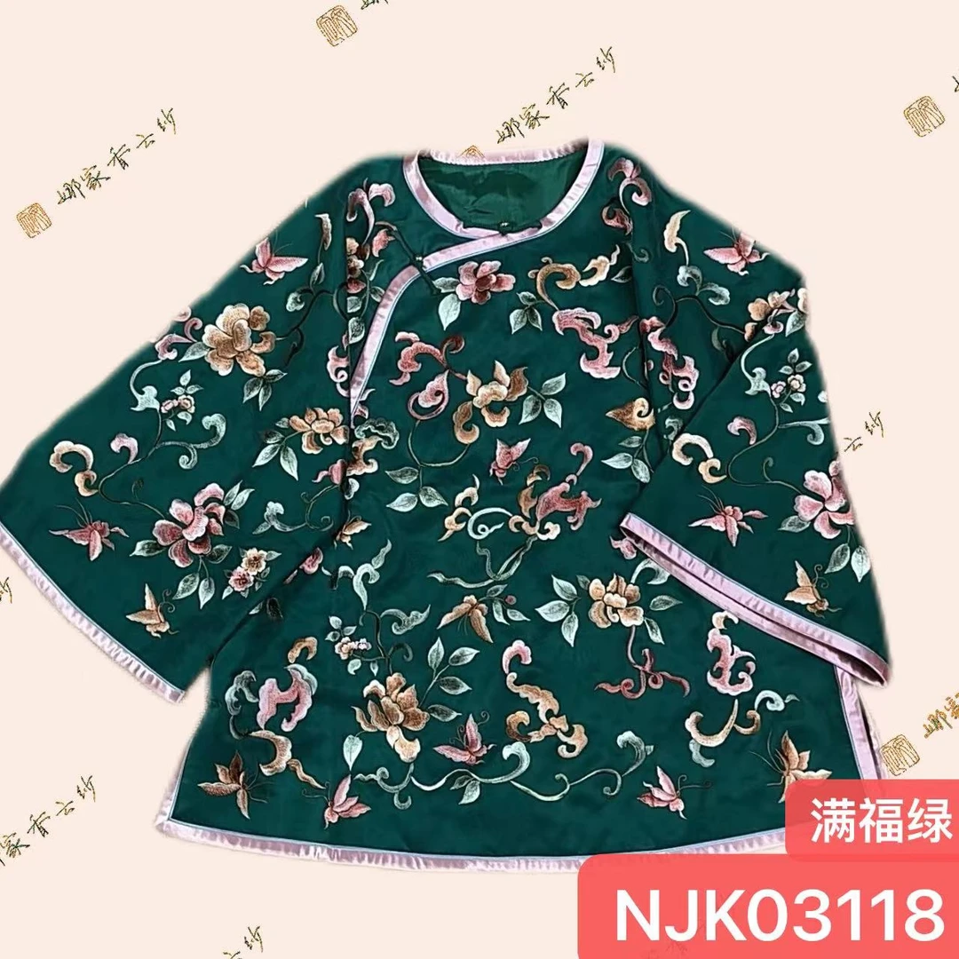 娜家国风满福刺绣太太服上衣NJK(03118)香云纱
