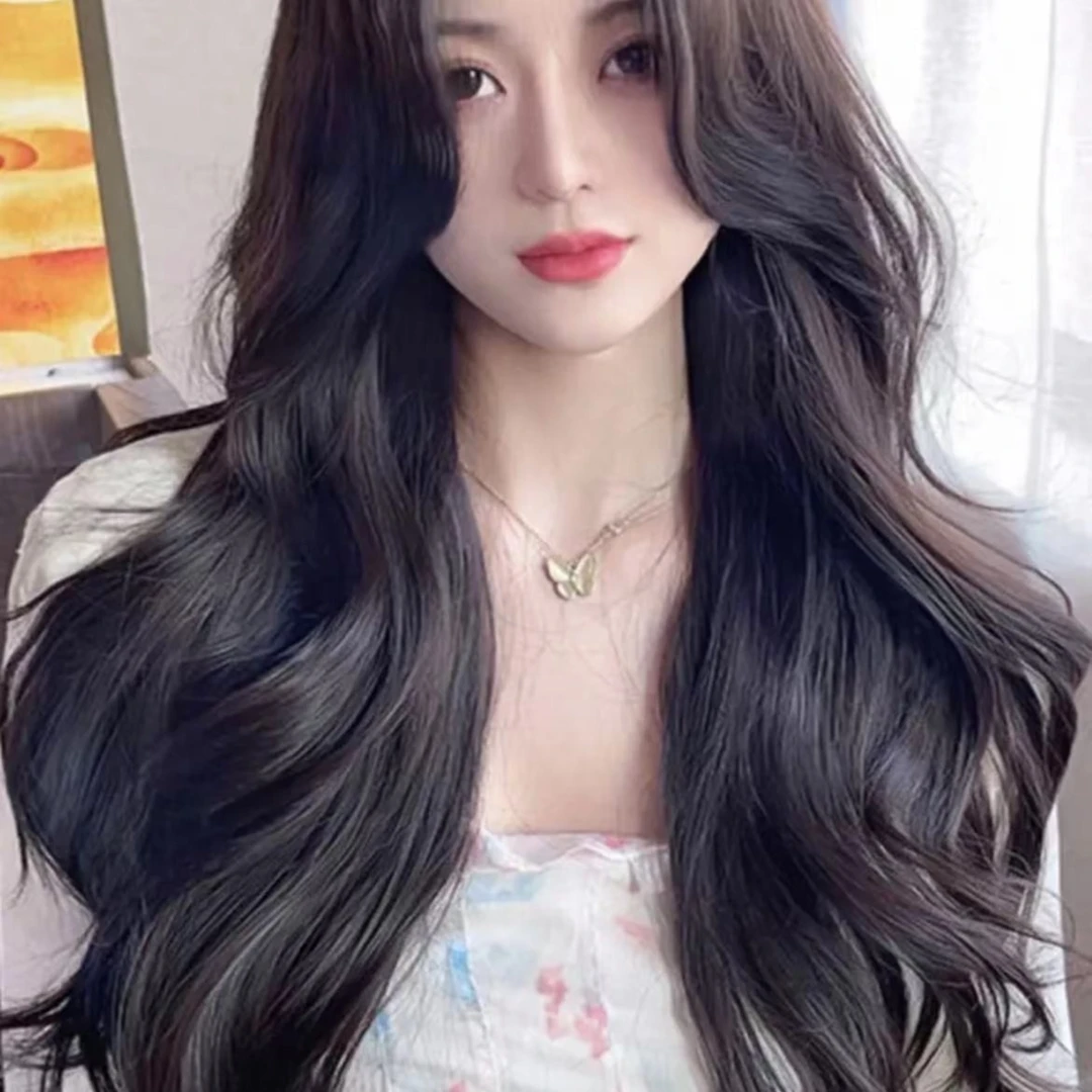 全头发套假发女款中分长卷发全头套中长款全减龄自然感舒适长发