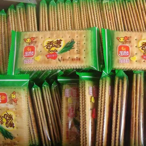 苏打饼干金麟香葱梳打新鲜咸味酥香脆美味发酵散装葱油饼干