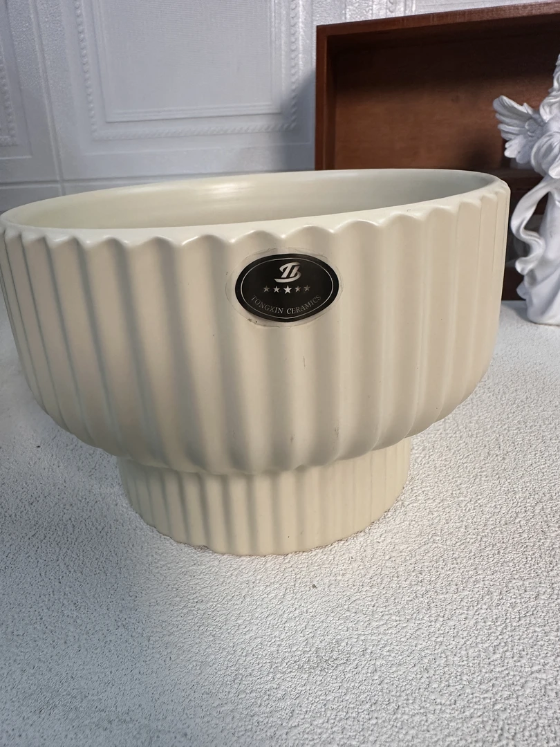 花悦里五棵装陶瓷盆【两个颜色随机五颗装陶瓷盆】