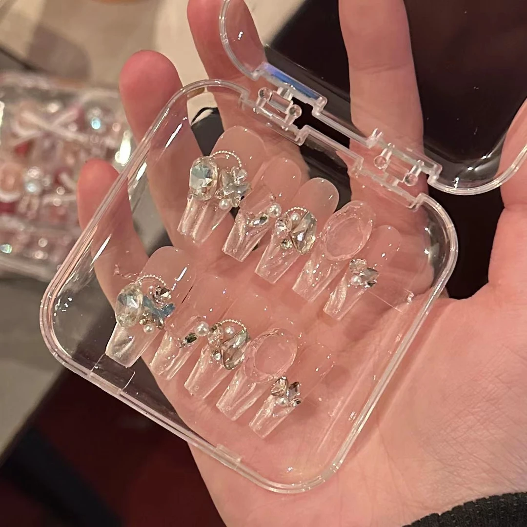【蜜桃可可】手工穿戴甲直播链接 手工穿戴甲 手工制品默认微瑕