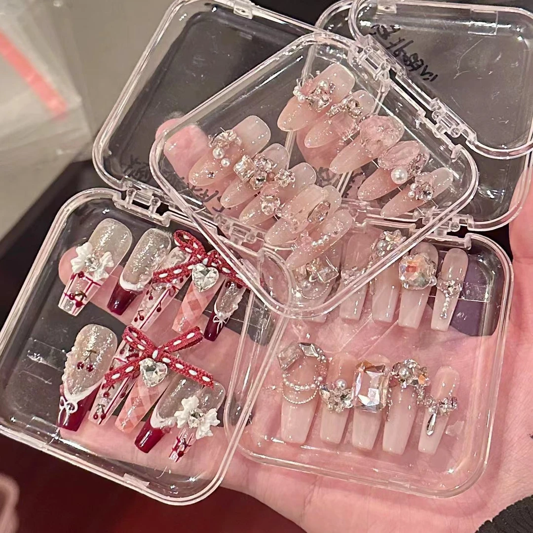 孤品【29.9】手工穿戴甲直播链接 手工穿戴甲 手工制品默认微瑕