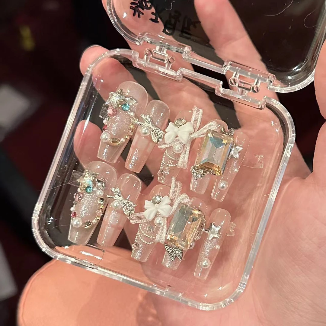 【满天星辰】手工穿戴甲直播链接 手工穿戴甲 手工制品默认微瑕