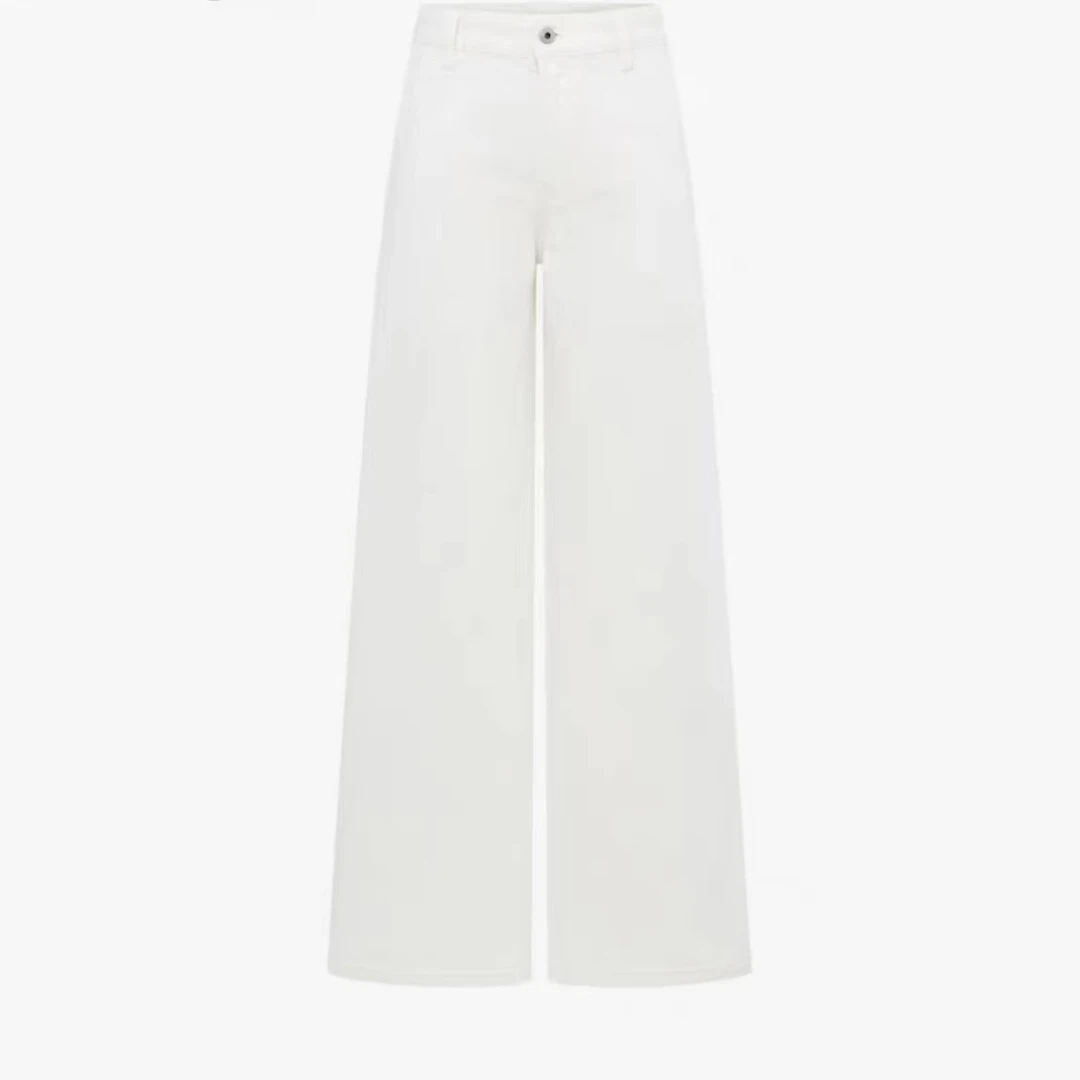 恩佑宁夏日必备的白色休闲牛仔裤女休闲裤