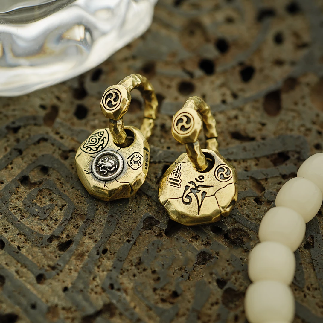 吊坠925银 【隐西】国风潮流小众传统手工生肖龙情侣吊坠项链挂坠