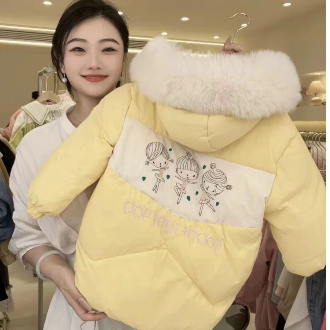 现货A-Y621【阿楠家甄选】女童棉服洋气冬装儿童中长款时尚