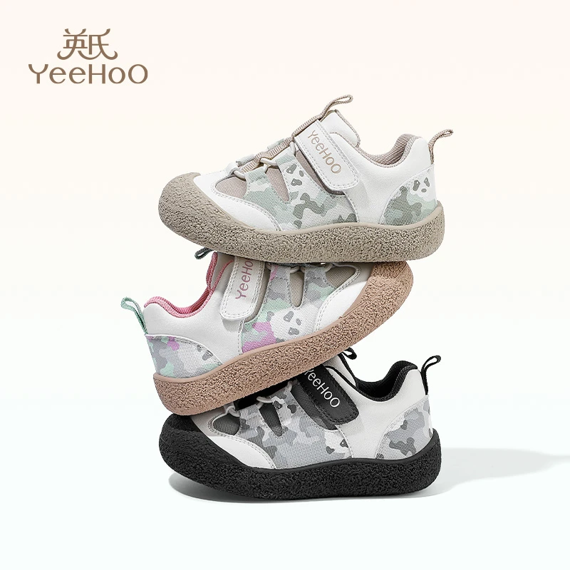 英氏童鞋儿童运动鞋2025新款休闲透气宝宝鞋防滑软底女童鞋5085