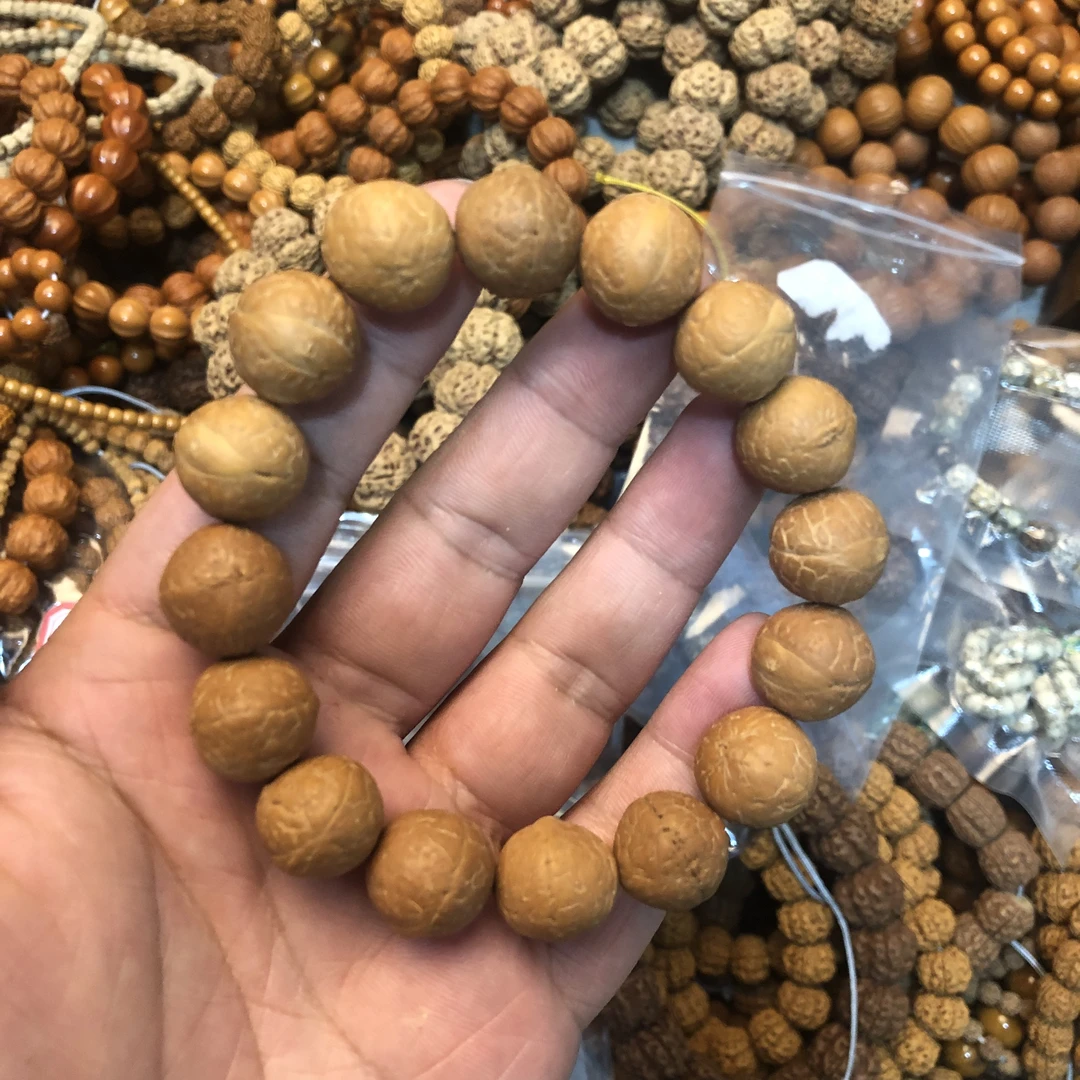 凤眼菩提手串单圈13-14mm小单圈尼泊尔凤眼菩提籽手串
