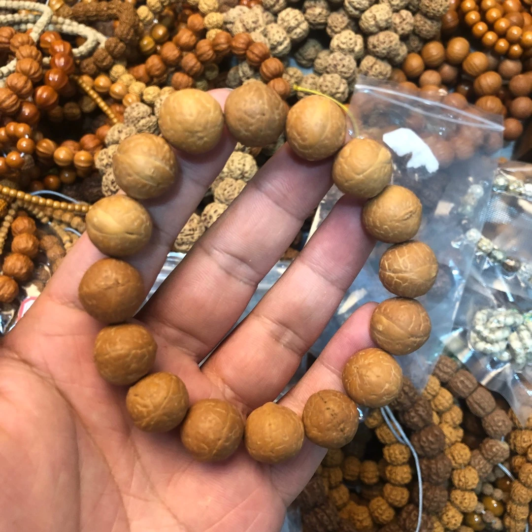 凤眼菩提手串单圈13mm小单圈尼泊尔凤眼菩提籽手串新籽