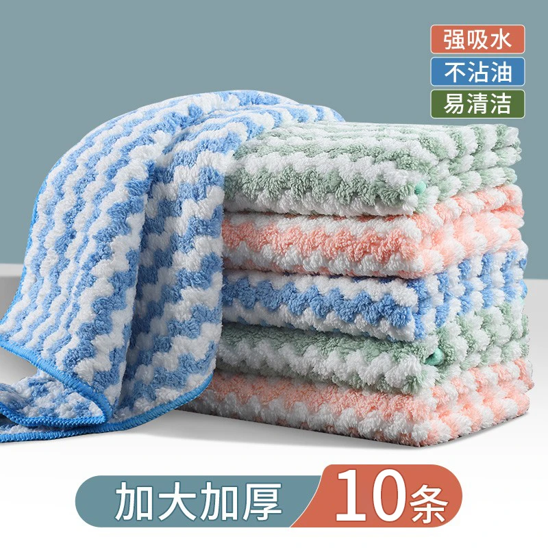 汉世刘家厨房抹布懒人不沾油洗碗专用家用清洁不掉毛抹布一次性布