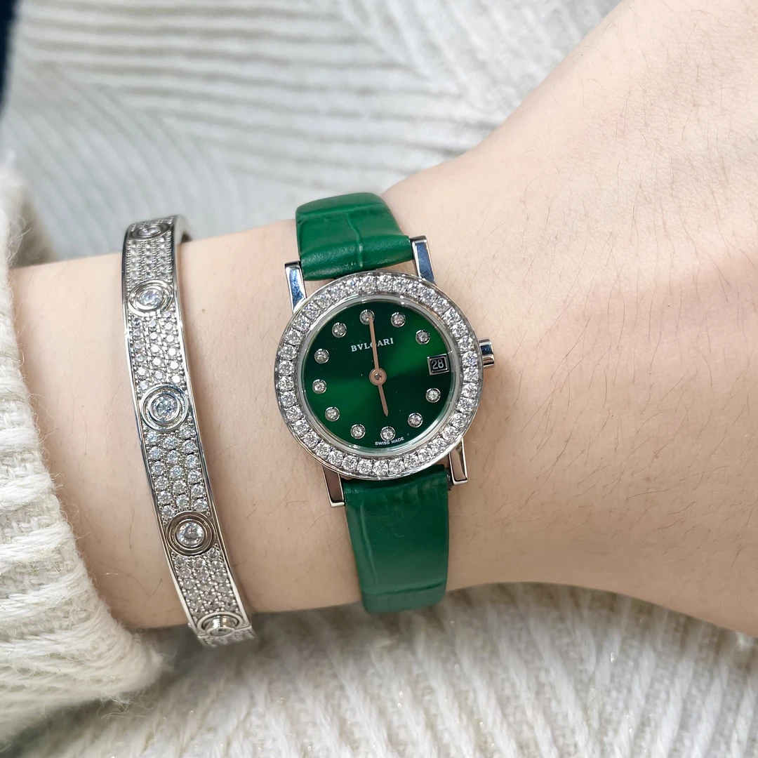 95新 BVLGARI/宝格丽 vintage中古手表/石英表/后钻/BG045