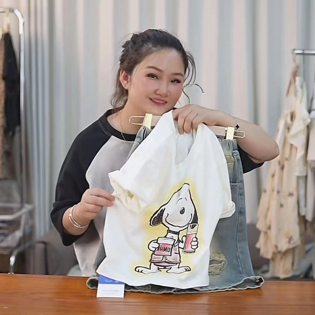 405067《现》小涵家玲姐优选韩版儿童休闲舒适时尚日常百搭短袖