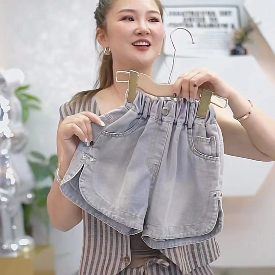 405413《现》小涵家玲姐优选韩版儿童休闲舒适时尚洋气日常牛仔短裤