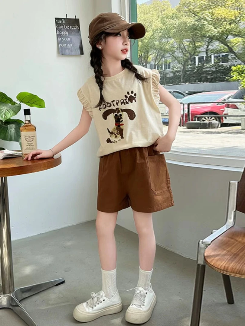 407012《现》小涵家玲姐优选韩版休闲洋气休闲潮流舒适百搭印花套装