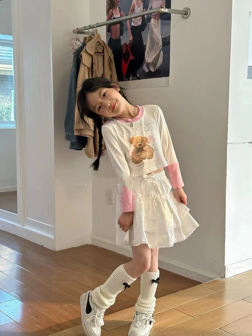 404016《现》小涵家玲姐优选韩版儿童休闲舒适时尚春款长袖打底