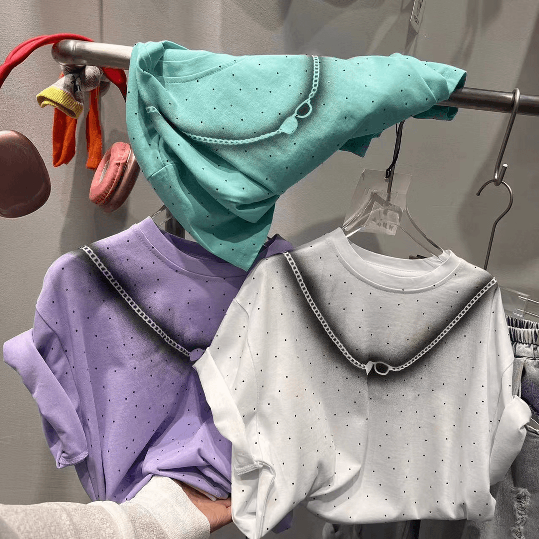 405193《蓝》小涵家玲姐优选韩版儿童休闲时尚洋气日常闪亮短袖