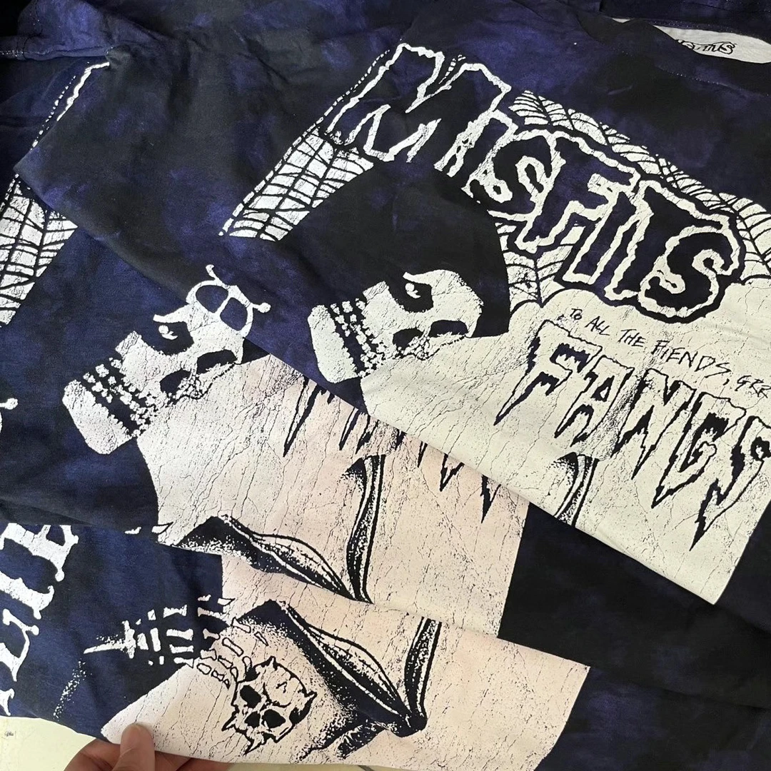 错配乐队短袖朋克摇滚男女同款棉tee