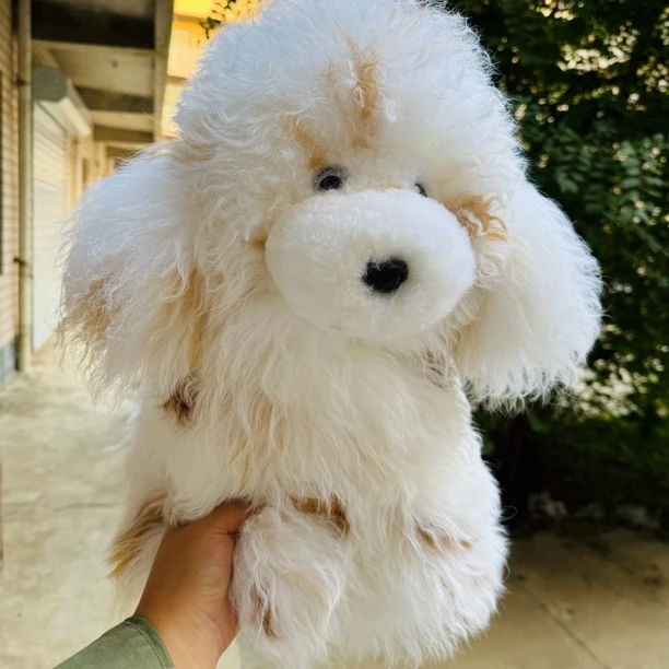 羊毛玩偶公仔动物园仿真毛绒玩具小比熊小羊小熊猫兔毛绒生日礼物