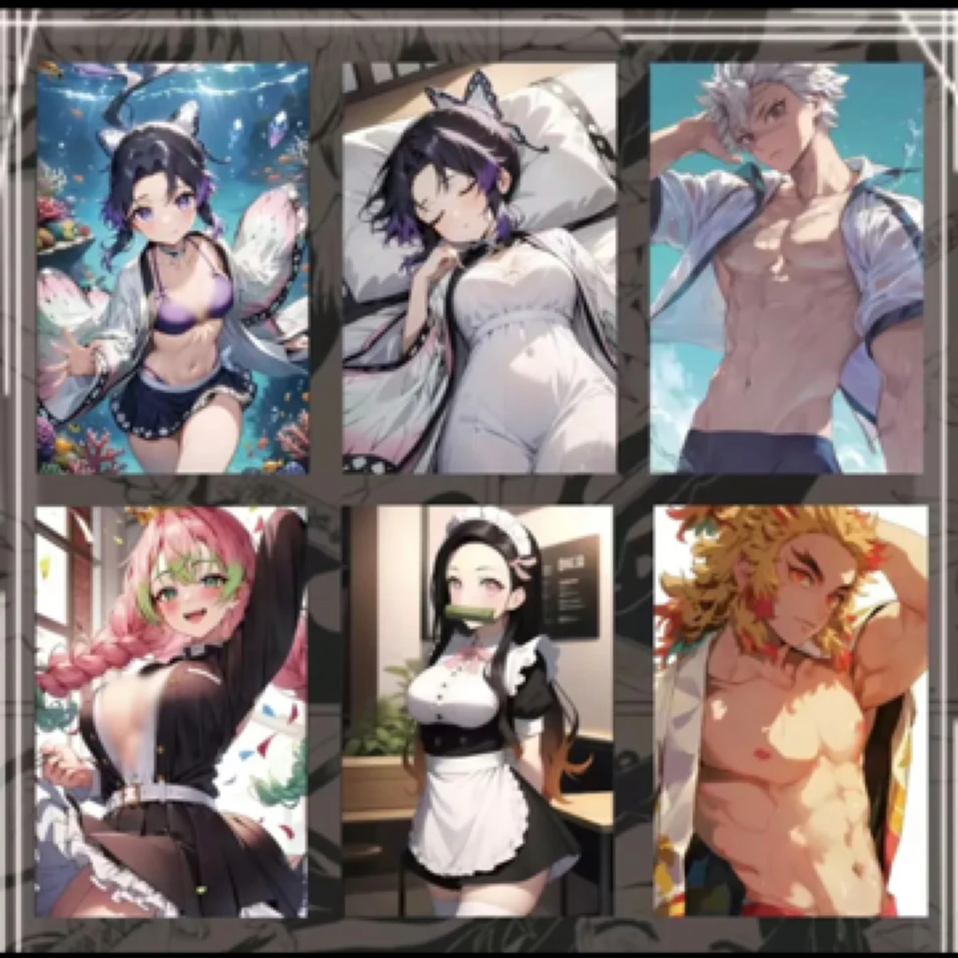 【8.8米】咒术回战/鬼灭之刃卡砖特级社色纸立牌卡牌