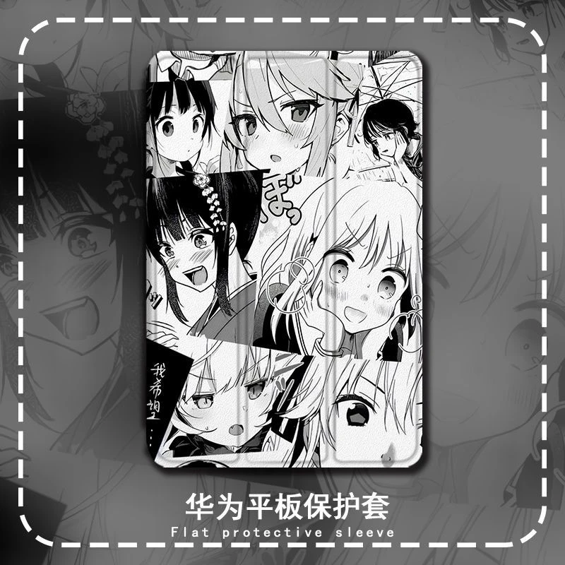 适用华为matepad11漫画女孩10.4保护套荣耀v7pro平板m6/c5畅玩2壳