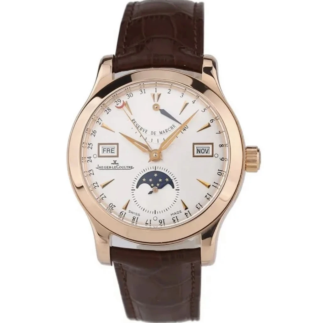 95新 Jaeger-LeCoultre/积家 大师系列151242A/折叠扣自动机械表