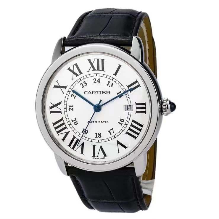 99新 Cartier/卡地亚 伦敦系列WSRN0022/42MM自动机械男表高颜值