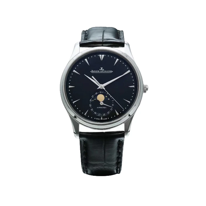 99新 Jaeger-LeCoultre/积家 大师系列1368470/月相/全套金陀男表