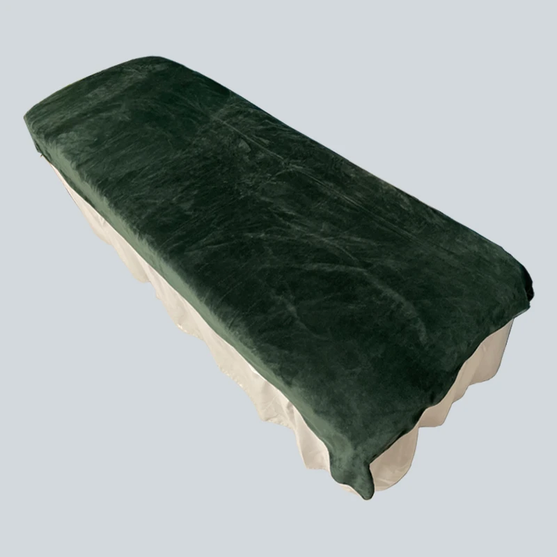 美容院浴巾吸水养生店艾灸床铺床巾足疗艾灸馆加厚专用带洞大毛巾