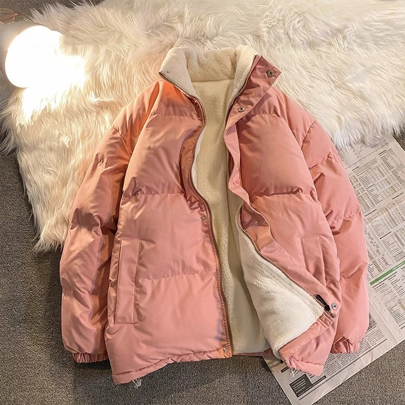 加厚羊羔毛绒外套2024秋冬季新款美拉德穿搭韩系棉衣棉服