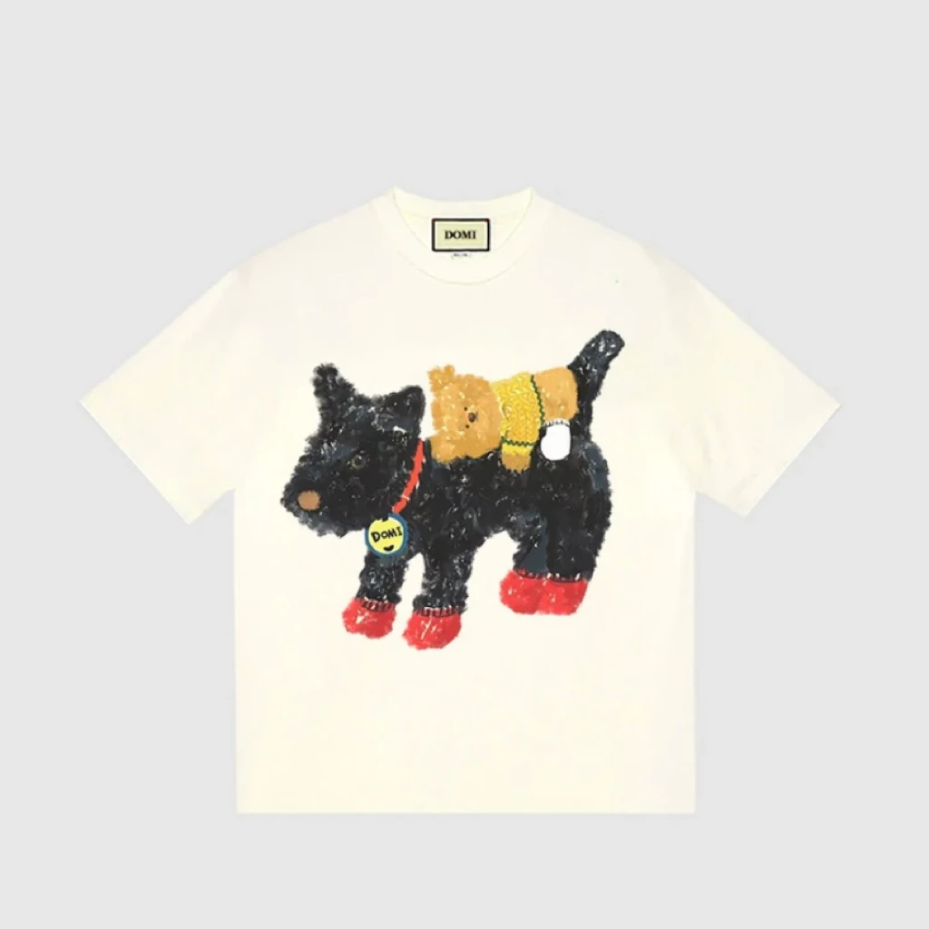 100%纯棉320克重磅高街潮牌短袖T恤小众夏季oversize设计宽松上衣