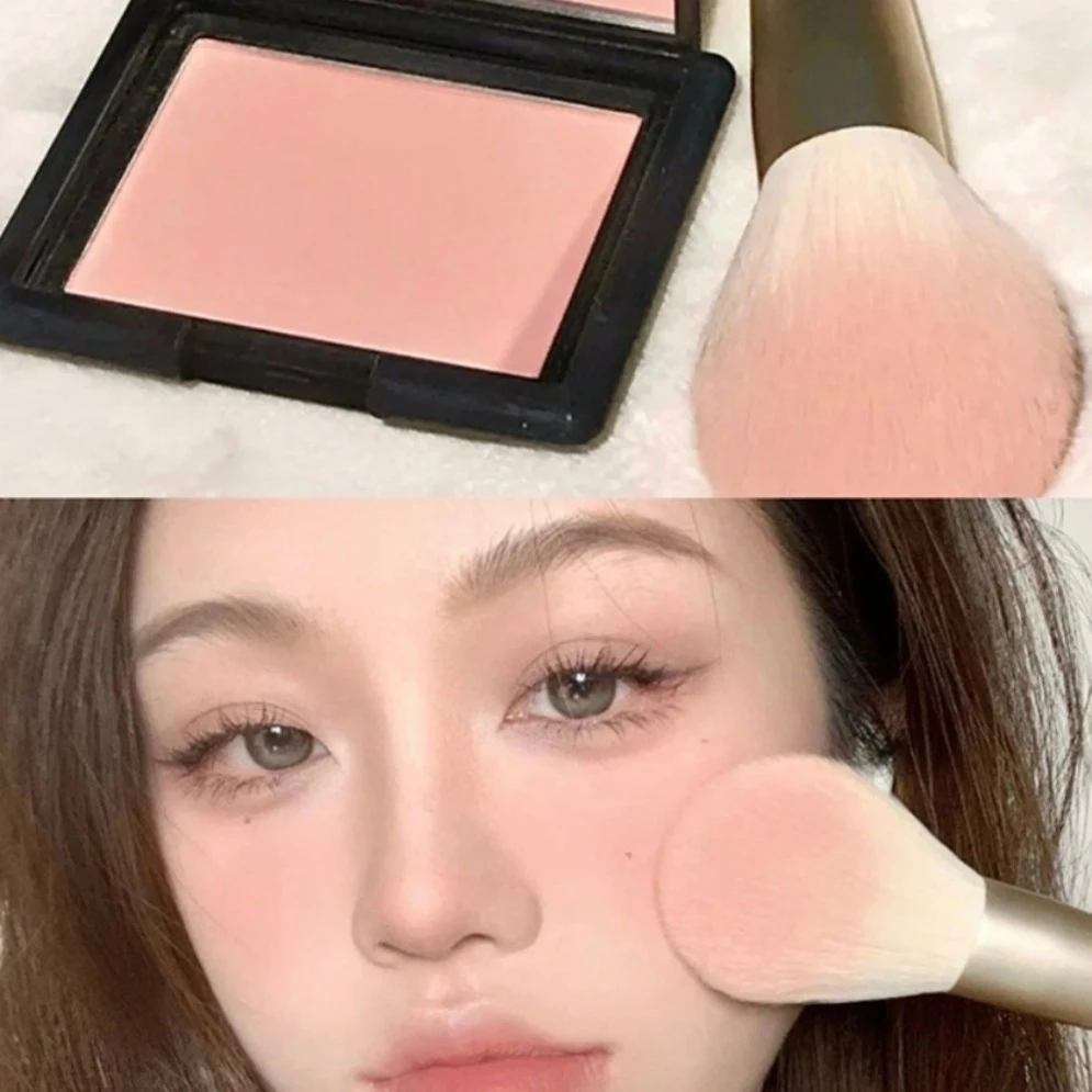 冰块腮红盘自然裸妆珠光哑光修容腮蓝防水汗不脱妆单色晒红学生党