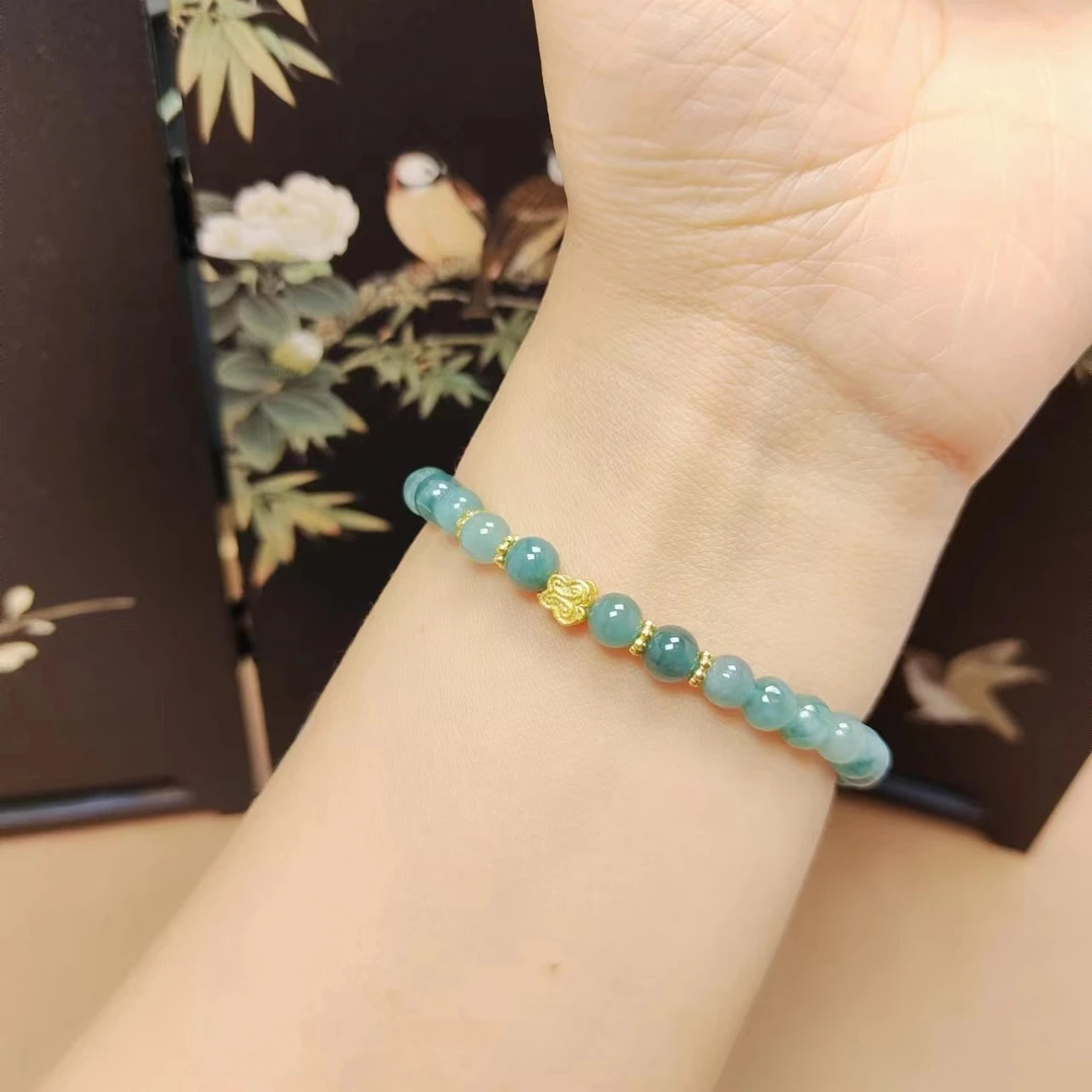 TD77蓝水手串简约百搭小众手链女款手饰品民族风叠戴风