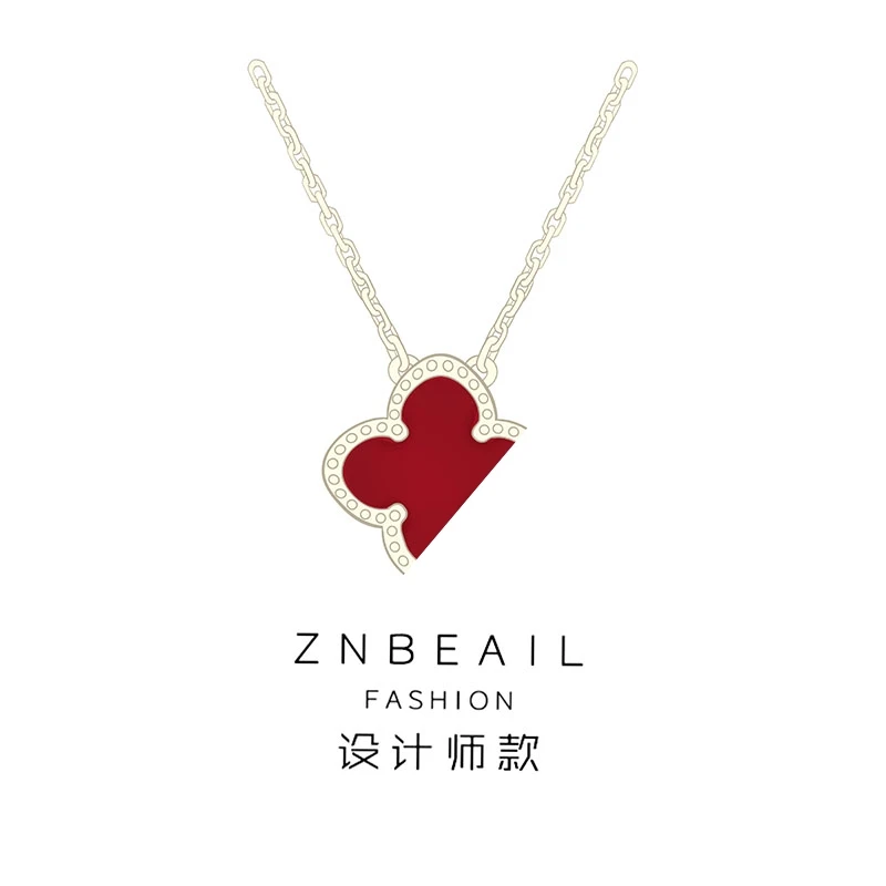 ZNBEAIL/甄柏琳 时尚四叶轻奢项链 玖