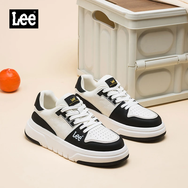 Lee2025舒适新款板鞋男休闲运动鞋小众增高百搭厚底男士个性潮鞋