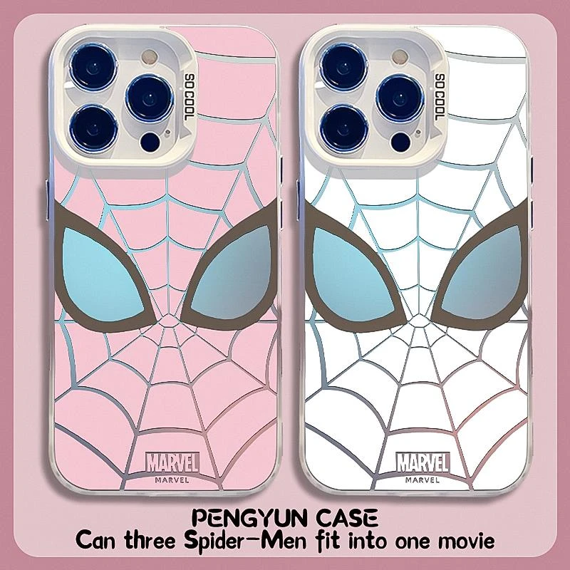 蜘蛛侠手机壳适用苹果15promax潮牌iphone15plus镂空15Pro男生15